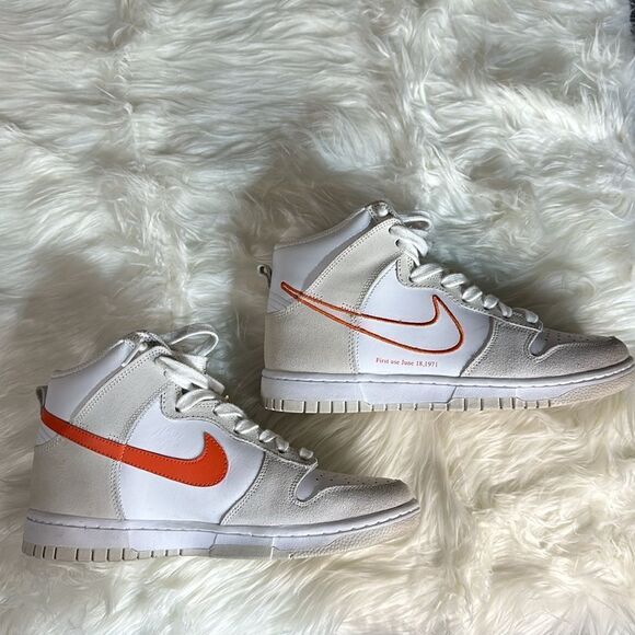 Nike Dunk High SE - White/Orange - Picture 6 of 9